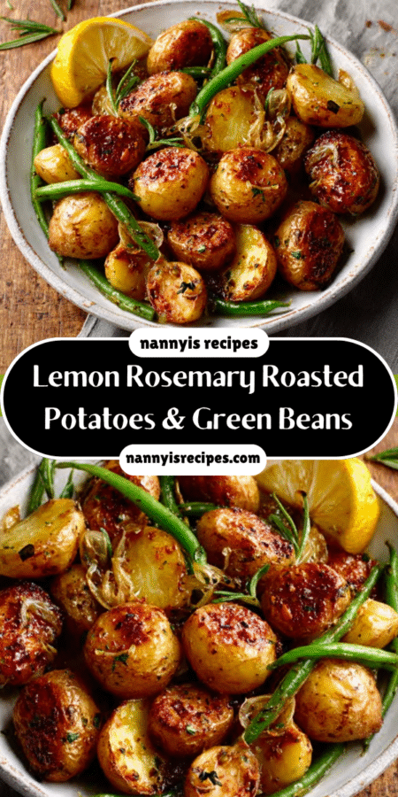 Lemon Rosemary Roasted Potatoes & Green Beans Recipe Delight! 7 11