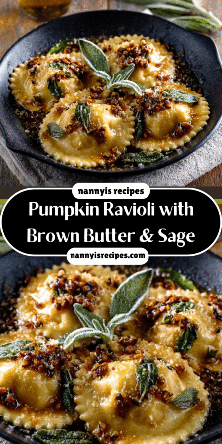 Pumpkin Ravioli with Brown Butter & Sage Delight You! 7 13 3