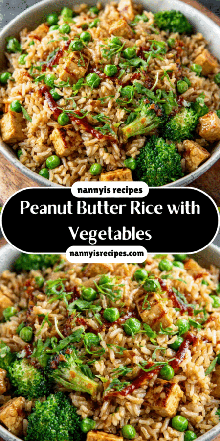 Peanut Butter Rice with Vegetables: A Healthy Delight! 7 14 2