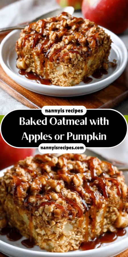Baked Oatmeal with Apples or Pumpkin: Try a Delicious Twist! 4 14 3