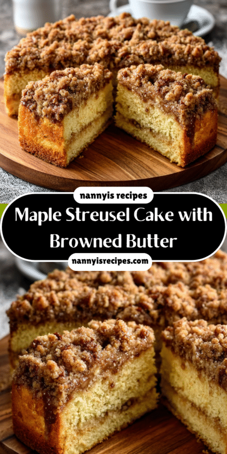 Maple Streusel Cake with Browned Butter Delights Everyone! 7 15 3
