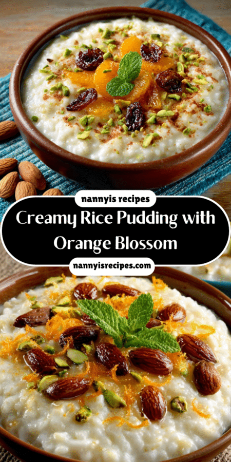 Creamy Rice Pudding with Orange Blossom: A Delightful Recipe 7 16 1