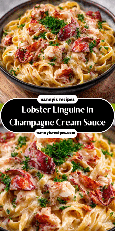Lobster Linguine in Champagne Cream Sauce thrills taste buds! 7 2 15