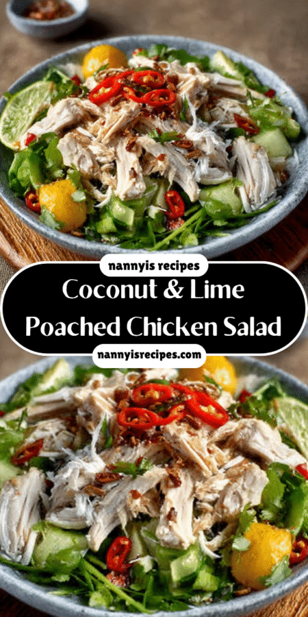 Coconut & Lime Poached Chicken Salad for a Fresh Delight! 7 2
