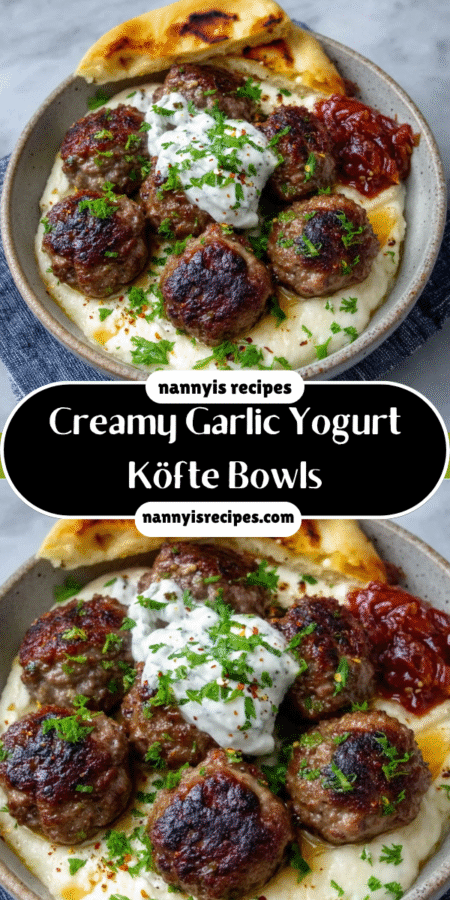 Creamy Garlic Yogurt Köfte Bowls: A Flavor Explosion! 6 2 7