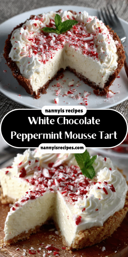 White Chocolate Peppermint Mousse Tart: A Festive Delight! 7 20 1