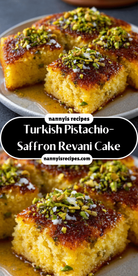 Turkish Pistachio-Saffron Revani Cake: A Sweet Delight! 7 22