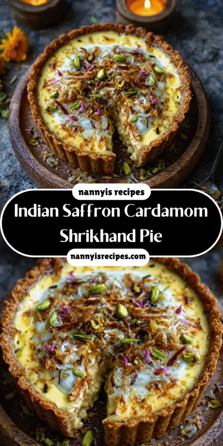 Indian Saffron Cardamom Shrikhand Pie: A Tasty Delight! 8 29