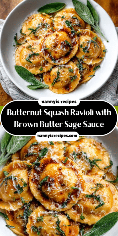 Butternut Squash Ravioli with Brown Butter Sage Sauce delights! 7 4 13