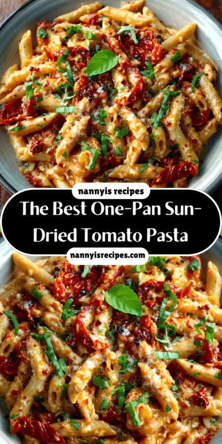 The Best One-Pan Sun-Dried Tomato Pasta You'll Love! 7 5 2