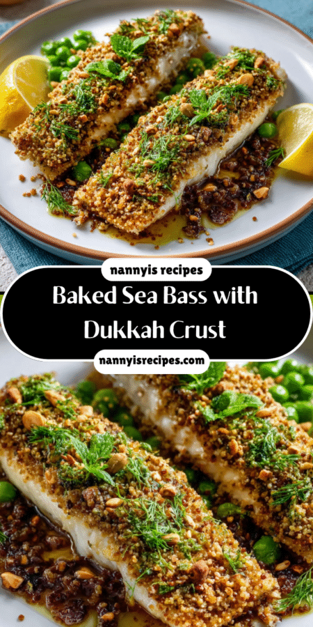 Baked Sea Bass with Dukkah Crust: A Flavorful Delight! 7 5 8