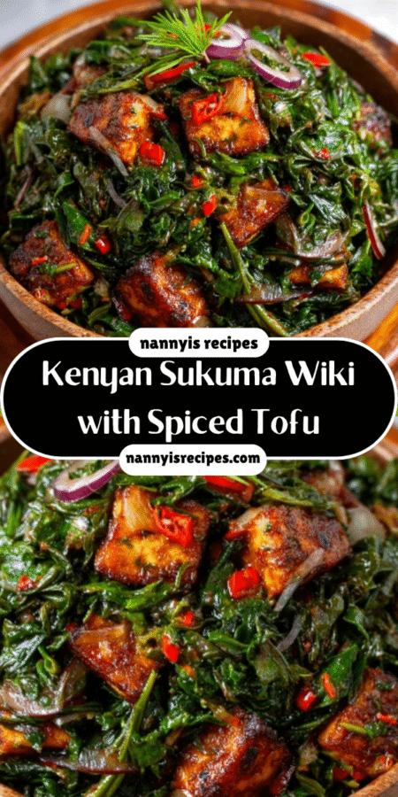 Kenyan Sukuma Wiki with Spiced Tofu: A Quick Delight! 7 6 1