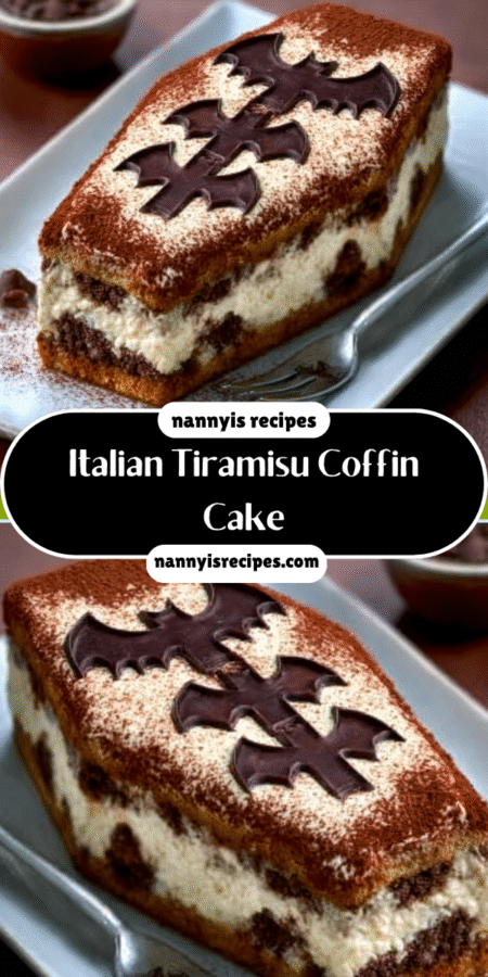 Italian Tiramisu Coffin Cake: A Spooky Delight Awaits! 7 6 5