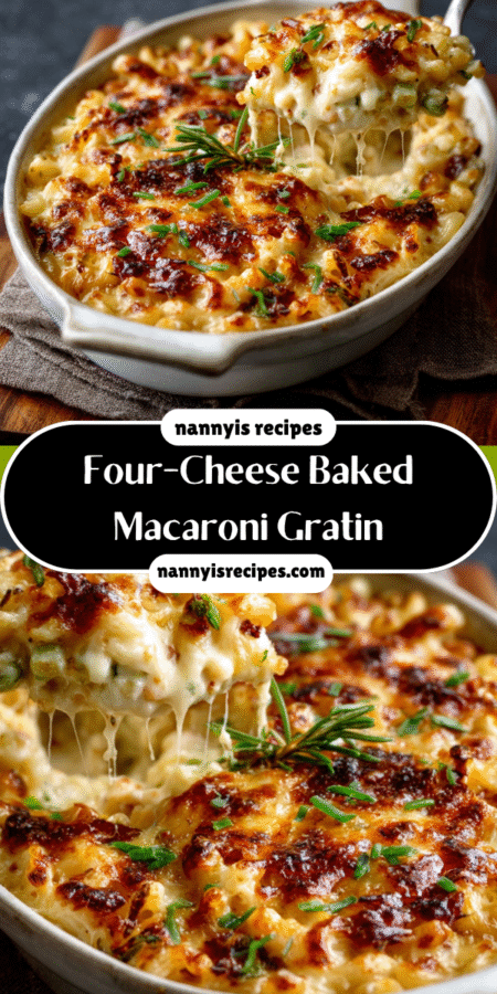 Four-Cheese Baked Macaroni Gratin: A Cheesy Delight Awaits! 7 7 12