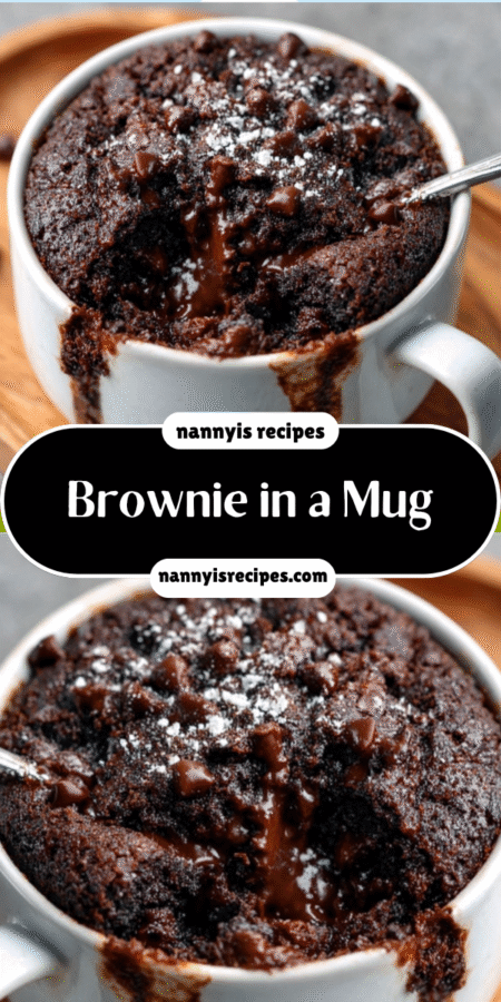 Brownie in a Mug: Quick and Easy Recipe for Dessert! 3 8 10