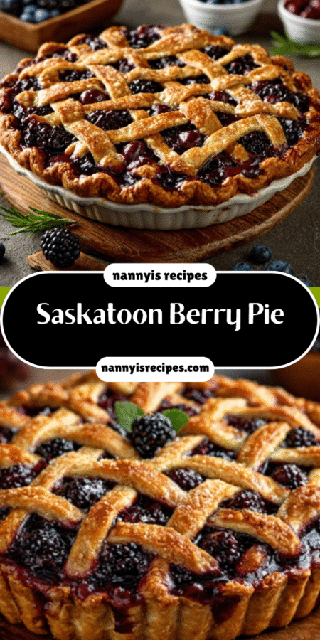 Saskatoon Berry Pie: Discover the Perfect Recipe Today! 7 8 4