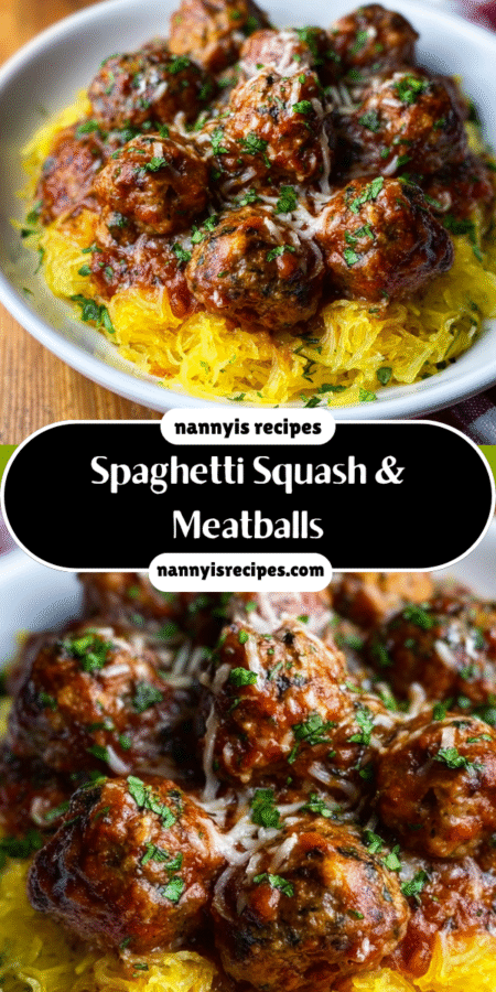 Spaghetti Squash & Meatballs: A Cozy Autumn Delight! 7 8 Copie