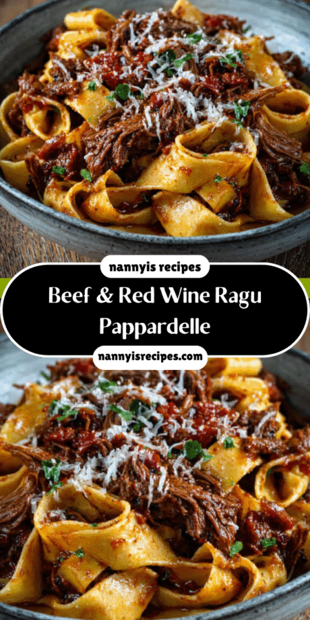 Beef & Red Wine Ragu Pappardelle: A Hearty Delight! 7 9 16
