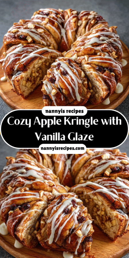 Cozy Apple Kringle with Vanilla Glaze: Bake Delight Today! 7 9 2