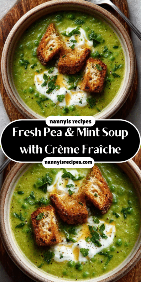Fresh Pea & Mint Soup with Crème Fraîche: A Delightful Recipe! 7 9