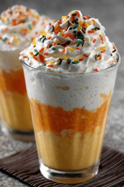 American Candy Corn Milkshake