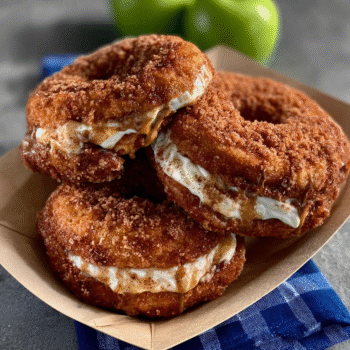 Apple Cider Cream Donuts