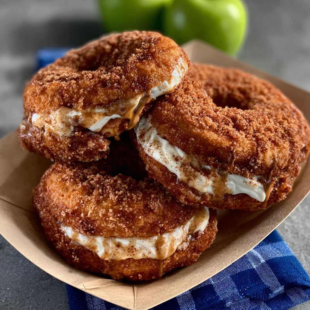 Apple Cider Cream Donuts