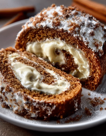 Brown Butter Eggnog Cake Roll