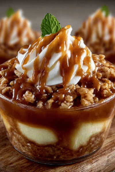Caramel Apple Mousse Cups