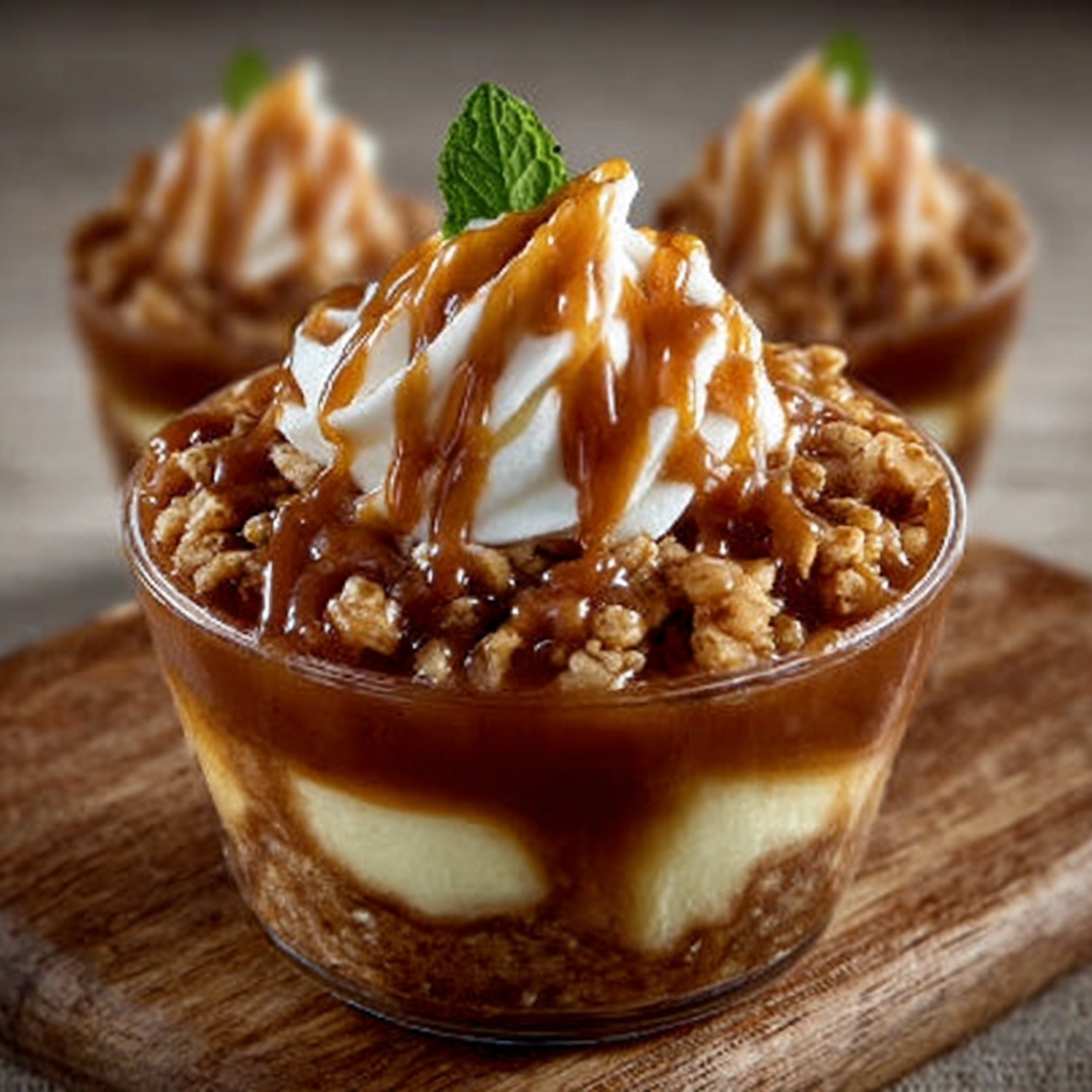 Caramel Apple Mousse Cups
