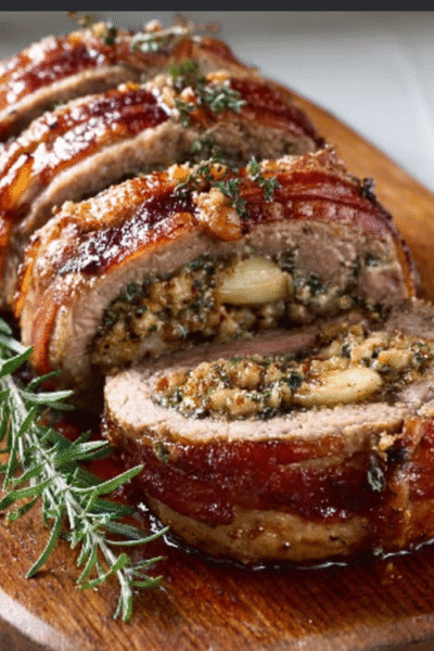 Chestnut-Stuffed Roast Beef Roll