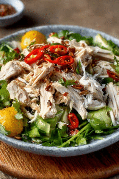 Coconut & Lime Poached Chicken Salad