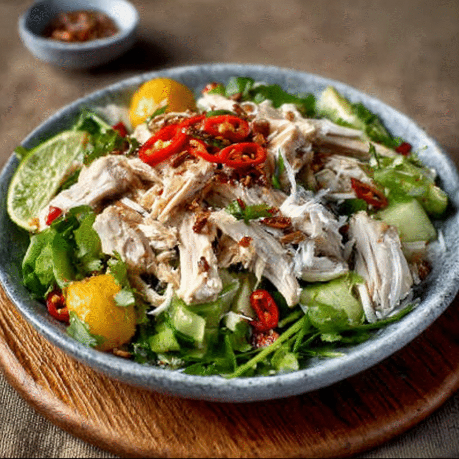 Coconut & Lime Poached Chicken Salad for a Fresh Delight! 6 Coconut & Lime Poached Chicken Salad