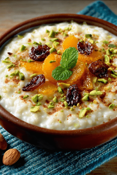 Creamy Rice Pudding with Orange Blossom