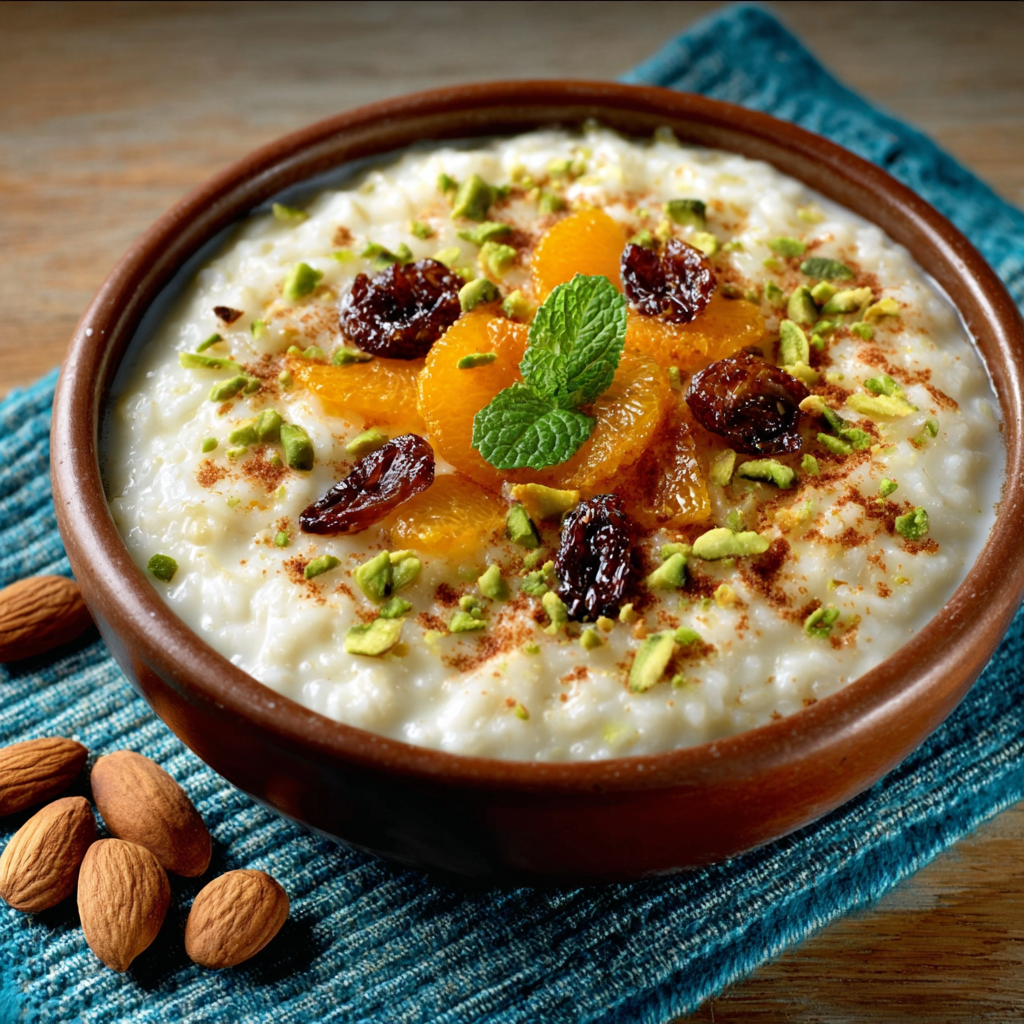 Creamy Rice Pudding with Orange Blossom