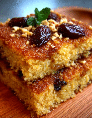 Date & Semolina Basbousa Cake