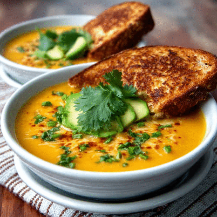Easy Pumpkin Soup with Chipotle Grilled Cheese Recipe You’ll Love! 6 Easy Pumpkin Soup with Chipotle Grilled Cheese