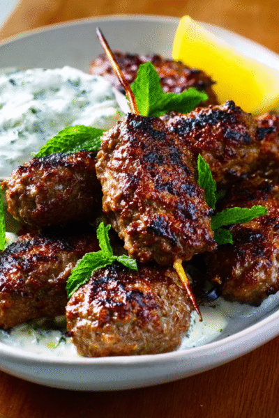 Egyptian Kofta with Mint Yogurt Dip
