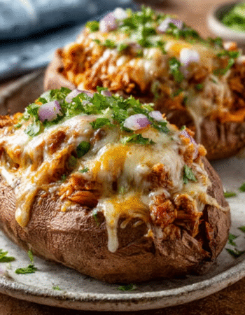 Enchilada-Stuffed Sweet Potatoes