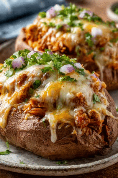 Enchilada-Stuffed Sweet Potatoes