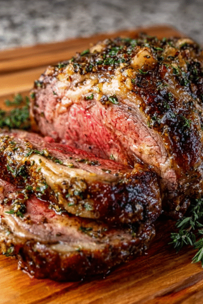 Garlic Butter Prime Rib Roast