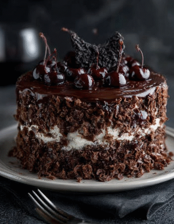 German Black Forest Bat Cake