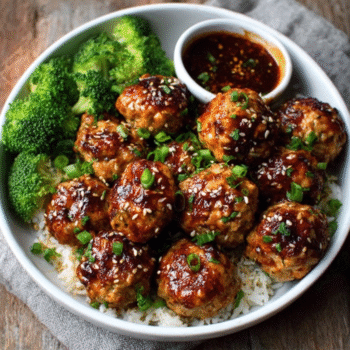 Ginger Sesame Chicken Meatballs