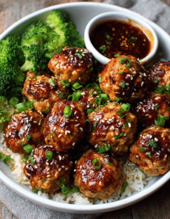 Ginger Sesame Chicken Meatballs