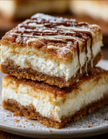 Gingerbread Churro Cheesecake Bars