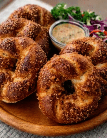 Istanbul Street Simit Sliders with Tahini Sauce
