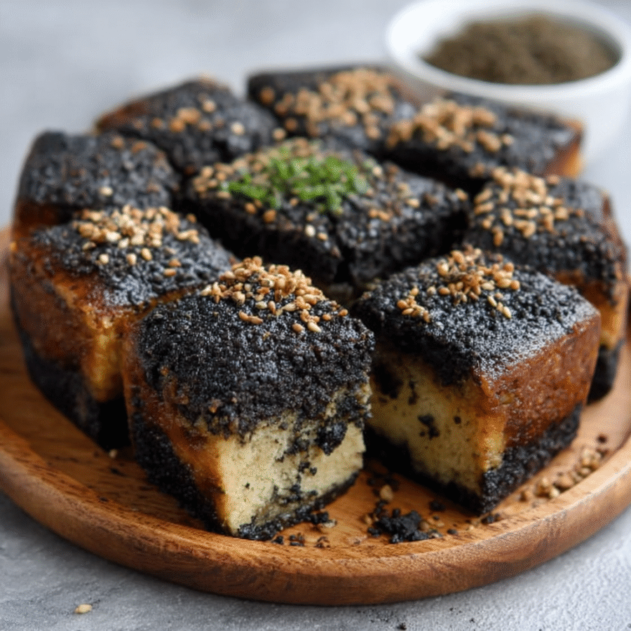 Japanese Black Sesame Mochi Cheesecake: A Unique Treat! 6 Japanese Black Sesame Mochi Cheesecake