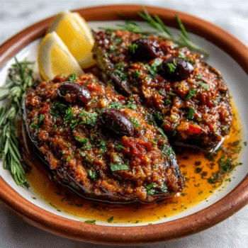 Keto-Inspired İmam Bayıldı with Olive Tapenade