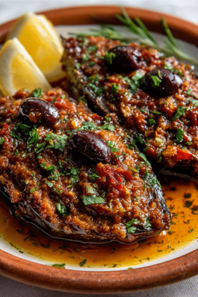 Keto-Inspired İmam Bayıldı with Olive Tapenade