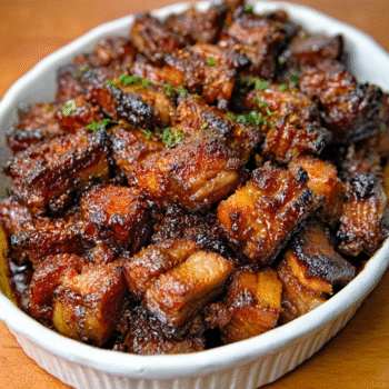 Keto Pork Belly Burnt Ends